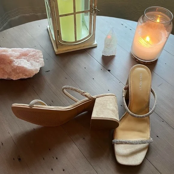 Silver Hotfix Women's Sandals - Picture 3 of 5